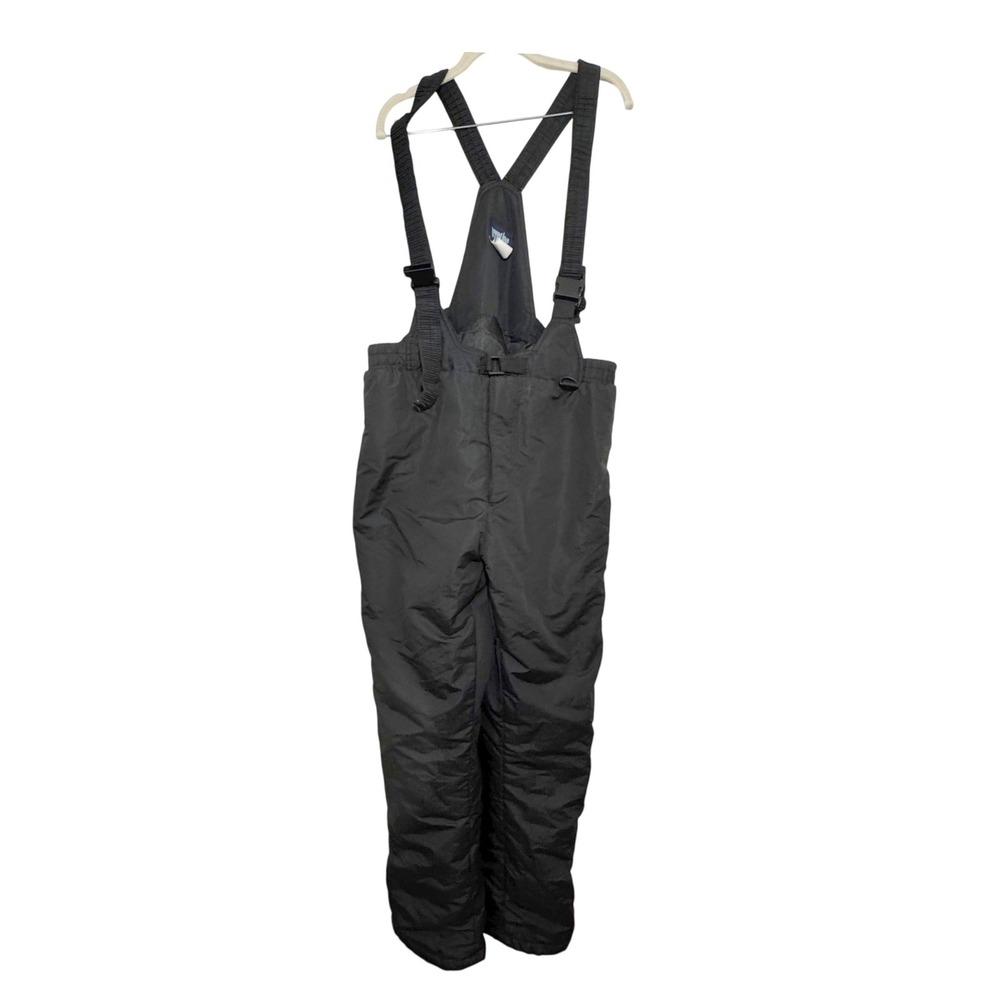 Iceburg Snow Bibs Insulated Winter Ski Pants Black Overalls Men's XL 111059 VTG